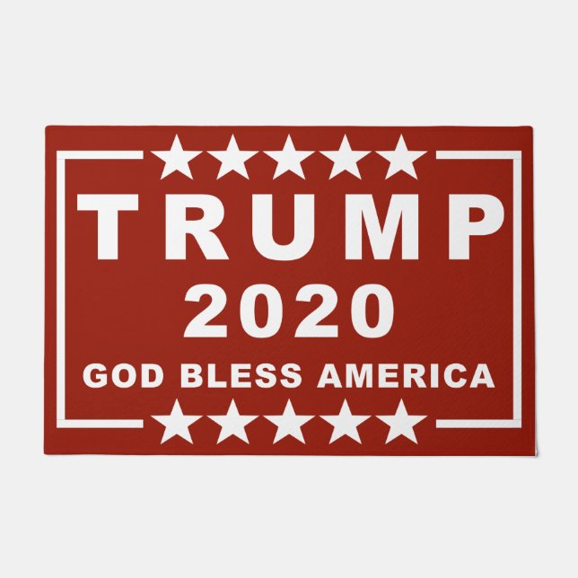 TRUMPF 2020 - GOTT SEGNEN AMERIKA 24" x 6" Fußmatte (Vorderseite)