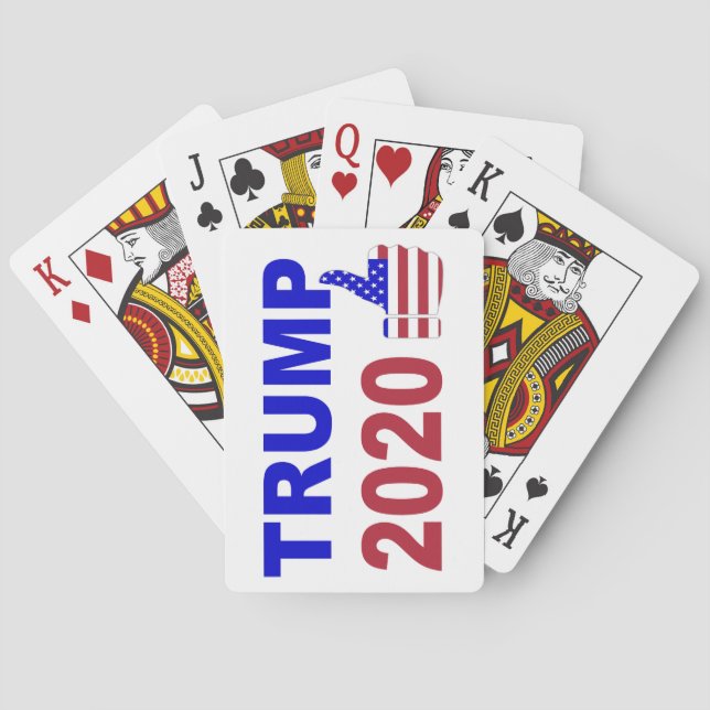Trumpf 2020 greift herauf rotes weißes und blau ab spielkarten (Rückseite)