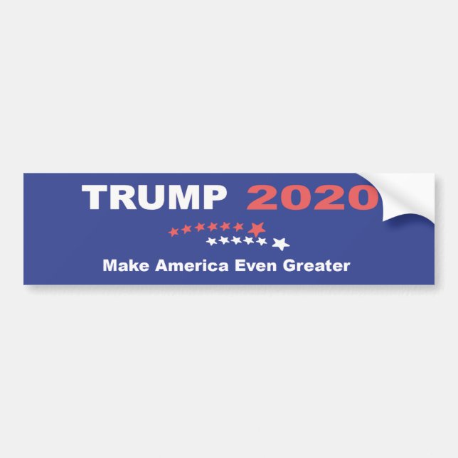 TRUMPF 2020 machen Amerika sogar größer Autoaufkleber (Vorne)