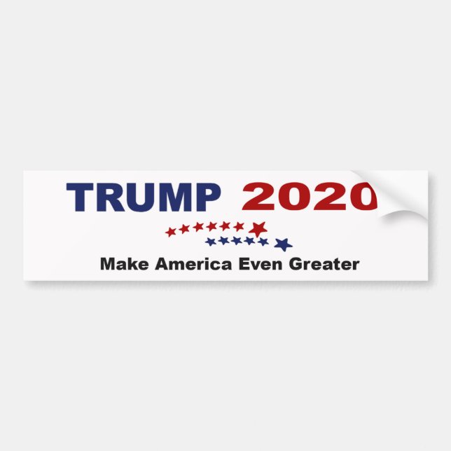 TRUMPF 2020 machen Amerika sogar größer Autoaufkleber (Vorne)
