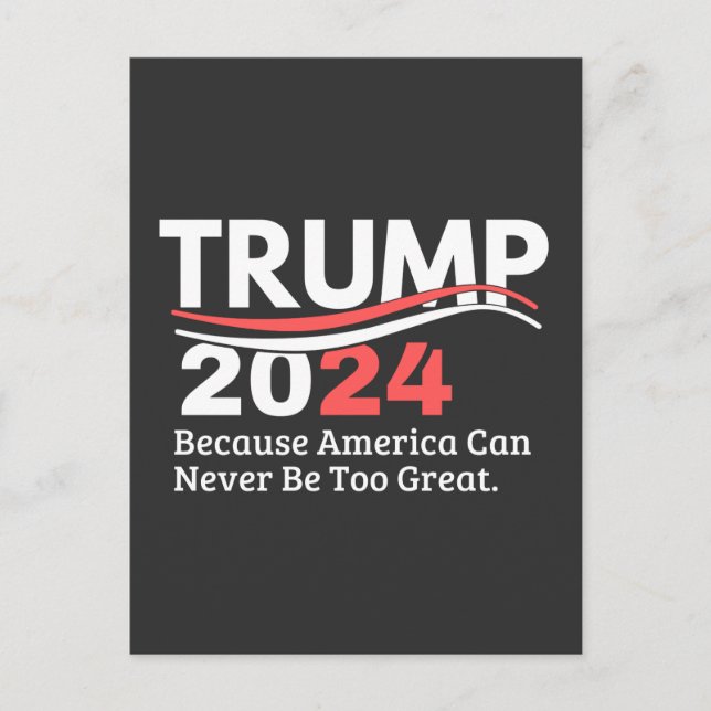 Trumpf 2024 postkarte (Vorderseite)