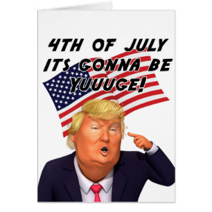 Trumpf 4. der lustigen Gruß-Karte Merica Julis
