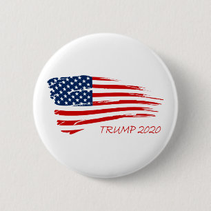 Trumpf-amerikanische Flagge 2020 populär Button