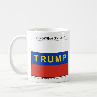 Trumpf auf russischen Flagge TRUMPF-PENNYS Kaffeetasse
