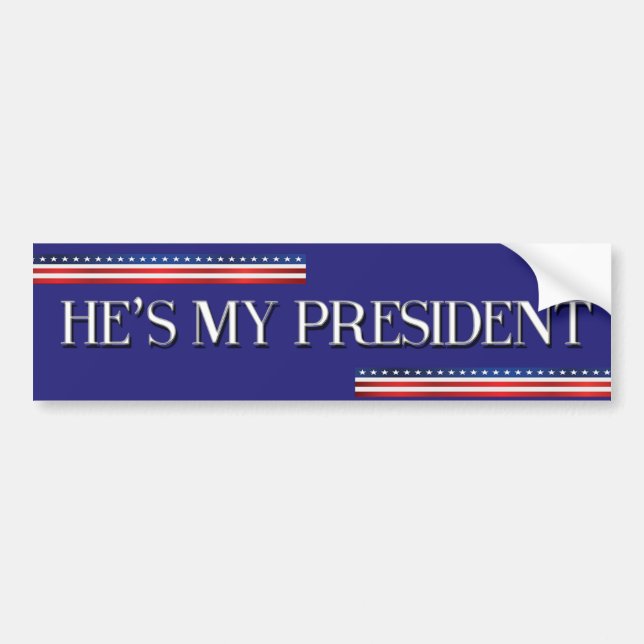 Trumpf-Autoaufkleber ist er mein Präsident Autoaufkleber (Vorne)