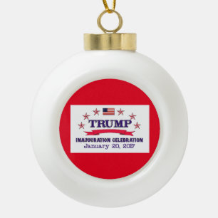 Trumpf-Einweihung Keramik Kugel-Ornament