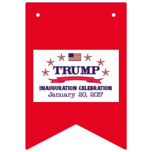 Trumpf-Einweihung Wimpelkette (Erste Fahne)