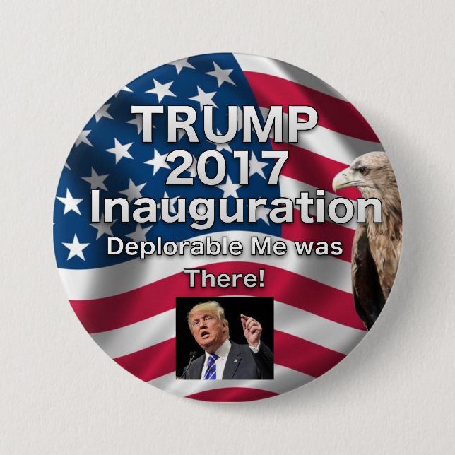 Trumpf-Einweihungs-Knopf bedauernswert ich Button (Vorderseite)