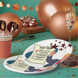 Trumpf-ENORMER Party-Feier-Papier-Teller Pappteller