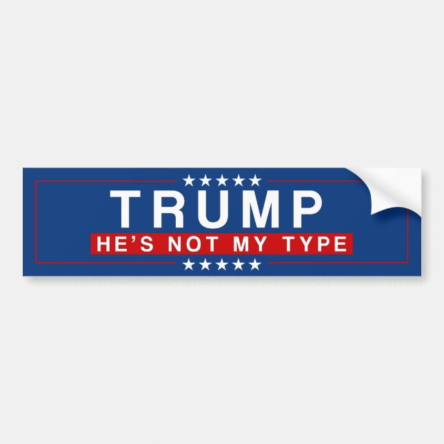 TRUMPF - er ist nicht meine Art Autoaufkleber (Vorne)