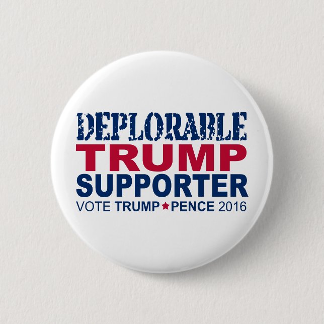 Trumpf für Präsidenten 2016 - bedauernswert ich Button (Vorderseite)