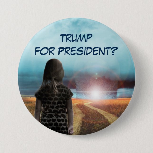 Trumpf für Präsidenten? Button (Vorderseite)