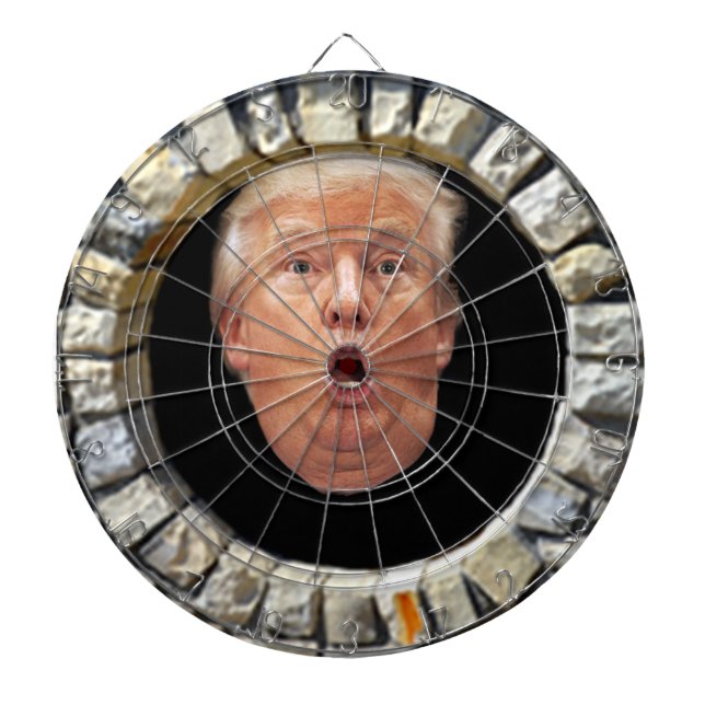 Trumpf-Gestalt ein WandDartboard Dartscheibe (vorne)