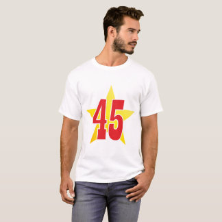 Trumpf goldene 45 auf Weiß (M) T-Shirt