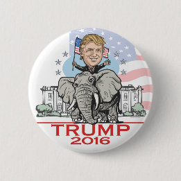 Trumpf GOP-Elefant-Ausflug Button