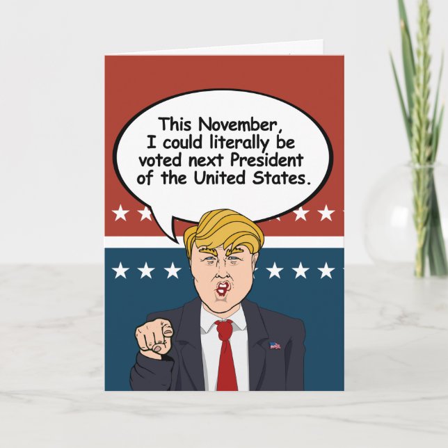 Trumpf-Halloween-Karte - es gibt beängstigenderes Karte (Vorderseite)