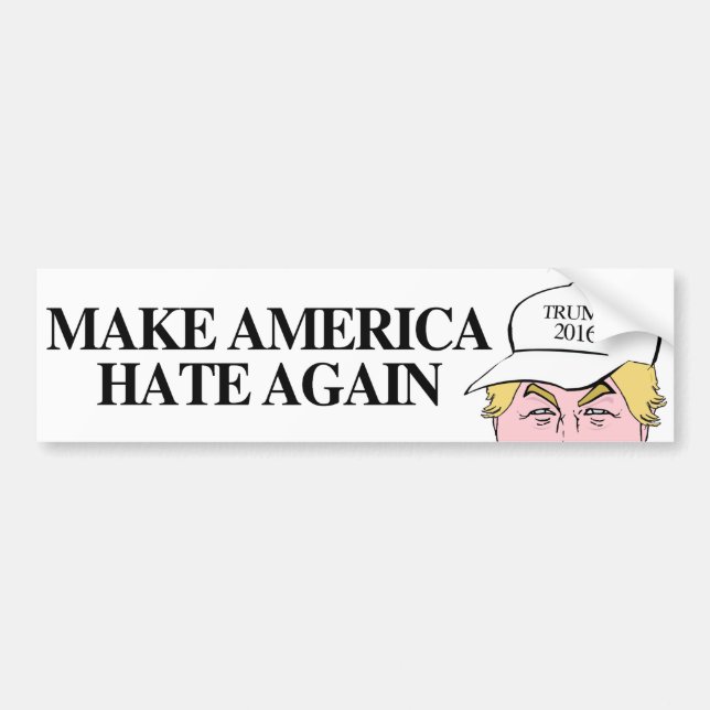 Trumpf-Hut - lassen Sie Amerika wieder hassen - Autoaufkleber (Vorne)