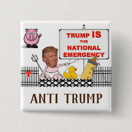 Trumpf IST der nationale Notstand/der AntiTrumpf, Button