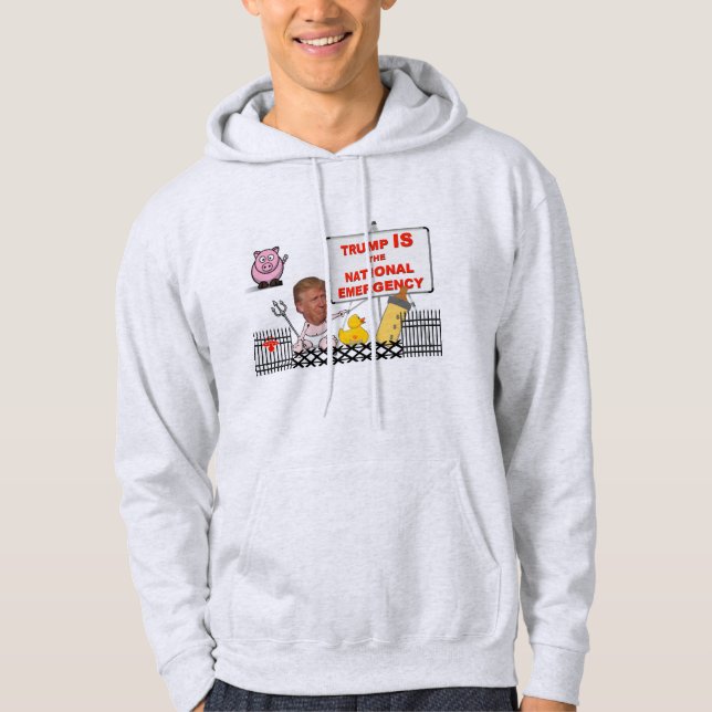 Trumpf IST der nationale Notstand/der AntiTrumpf, Hoodie (Vorderseite)