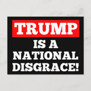 Trumpf ist eine nationale postkarte