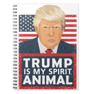 Trumpf ist mein lustiges Geist-Tier Notizblock
