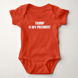 Trumpf ist mein Präsident Red Baby Snap Tee