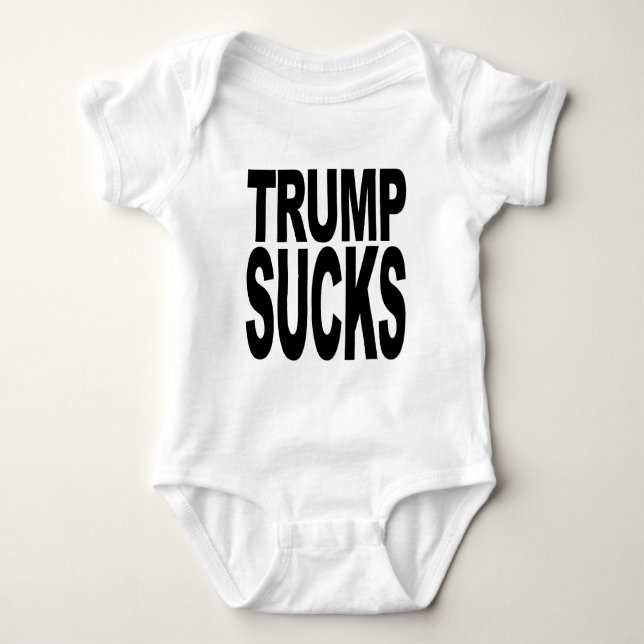 Trumpf ist zum Kotzen Baby Strampler (Vorderseite)