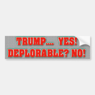 Trumpf Ja-Bedauernswert NEIN! Autoaufkleber