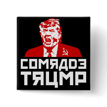 Trumpf-Knopf: "KAMERAD TRUMP" (Schwarzes)