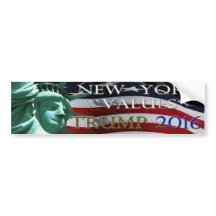 TRUMPF NEW YORK BEWERTET Autoaufkleber 2016