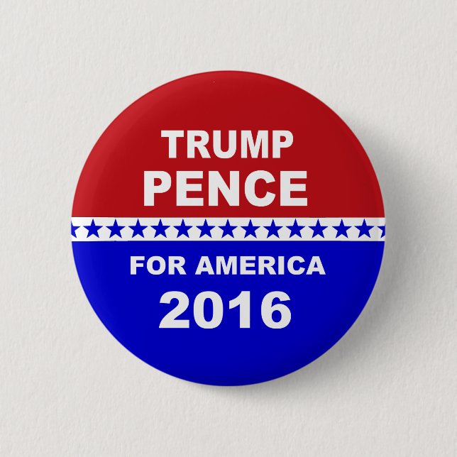 Trumpf-Pennys für rotes weißes Amerikas und blau Button (Vorderseite)