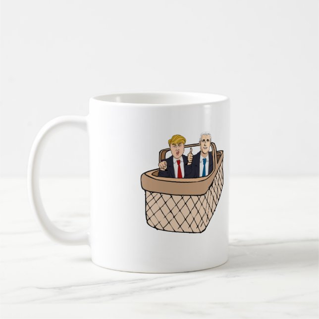 Trumpf-Pennys-Korb von Deplorables -- Anti-Trumpf Kaffeetasse (Links)