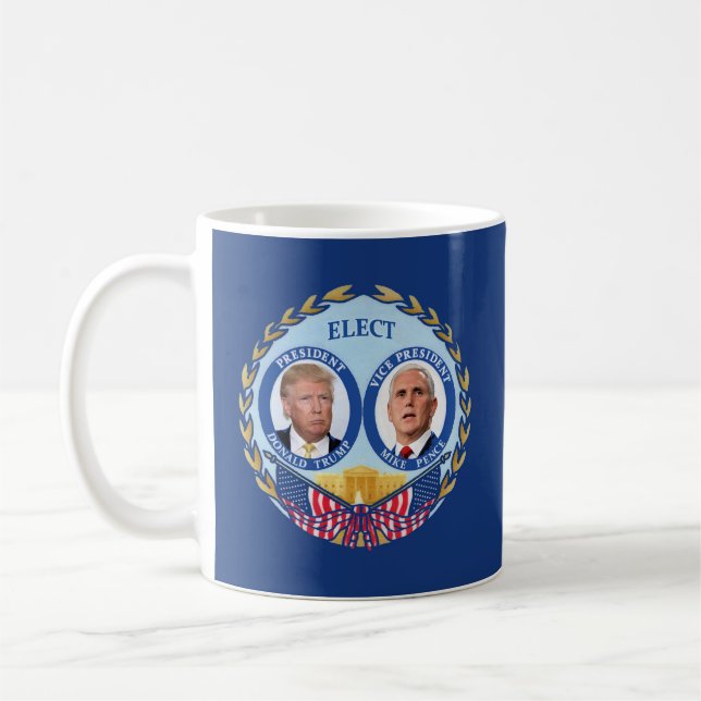 Trumpf/Pennys ODER Clinton/Kaine Kaffeetasse (Links)