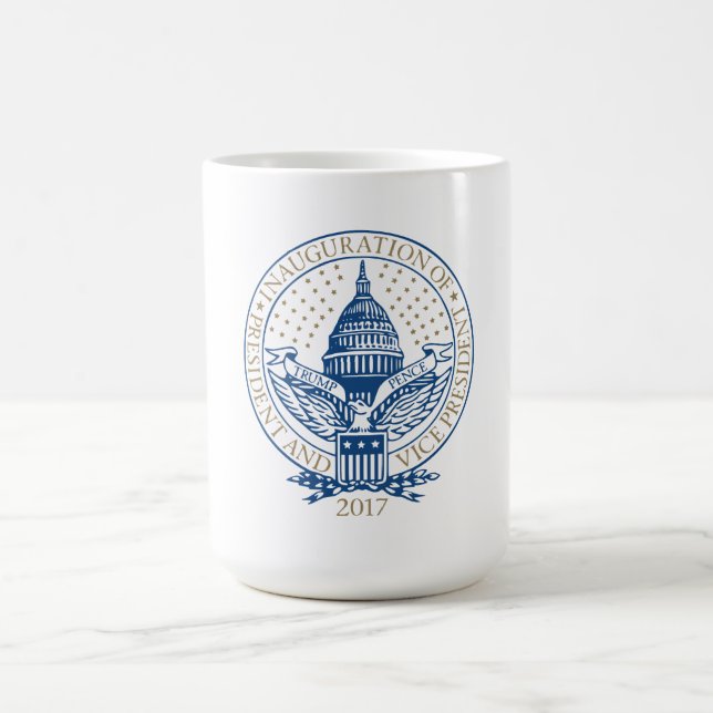Trumpf-Pennys-Präsident Inaugural Logo Kaffeetasse (Mittel)