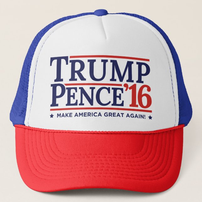 Trumpf-Pennys-Wahlkampf-Logo-Hut 2016 Truckerkappe (Vorderseite)