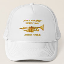 Trumpf Player High School Band Gold Personalisiert