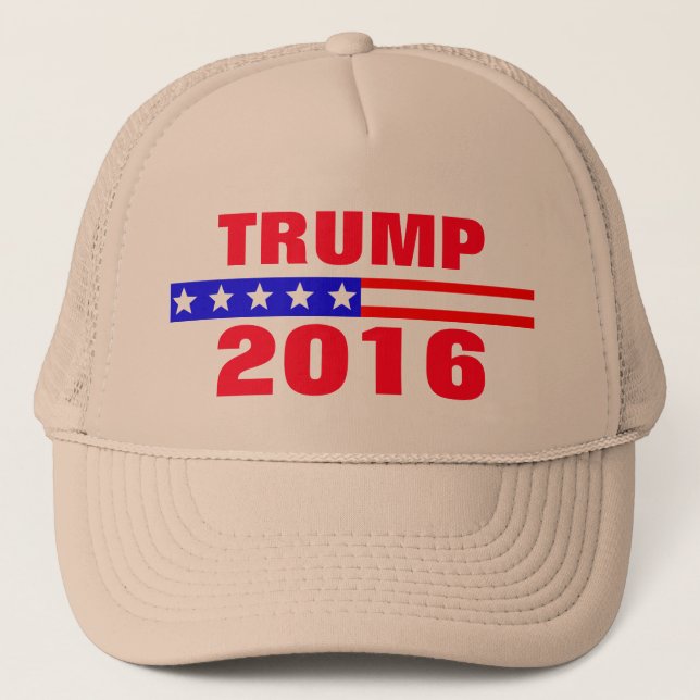 Trumpf-Präsidentschaftswahlkampf 2016 Truckerkappe (Vorderseite)