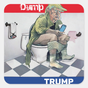 Trumpf Quadratischer Aufkleber