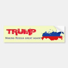 "Trumpf. Russland groß wieder machen! " Autoaufkleber