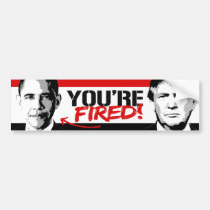 Trumpf sagt - Obama werden Sie gefeuert - .png Autoaufkleber