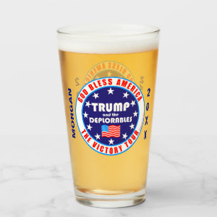 Trumpf-Sieg-Ausflug USA Deplorables für Amerika Glas