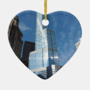 Trumpf-Turm Keramik Ornament