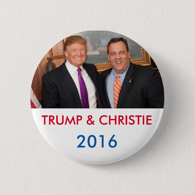 Trumpf u. Christie 2016 Knopf Button (Vorderseite)