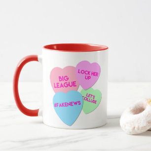 Trumpf-Valentinsgruß Trumpism Süßigkeits-Herzen Tasse
