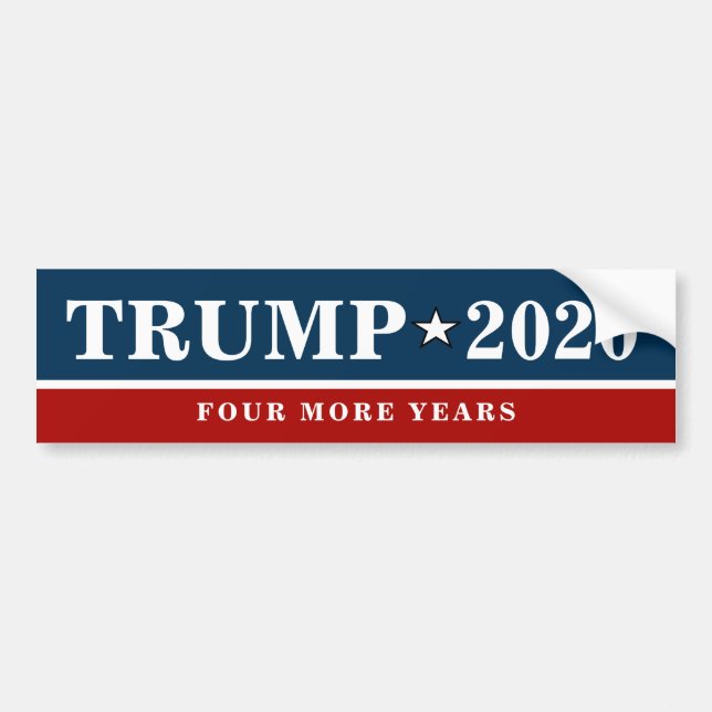 Trumpf - VIER WEITERE JAHRE Zitate - lustig Autoaufkleber (Vorne)