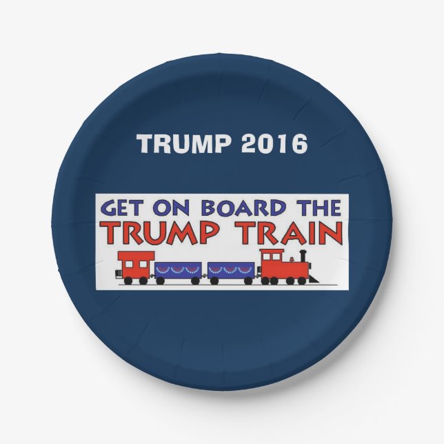 TRUMPF-ZUG PAPPTELLER (Vorderseite)