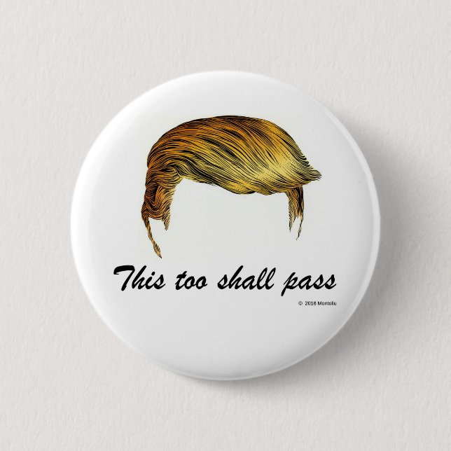 Trumpfhaar Button (Vorderseite)