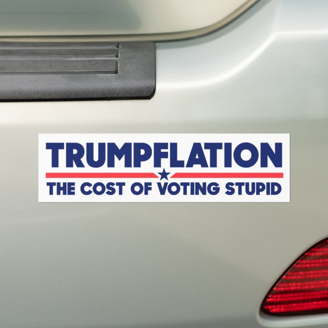 Trumpflation der Kosten der Abstimmung für einen s Autoaufkleber (Auf Auto)