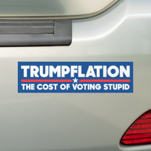 Trumpflation der Kosten der Abstimmung für einen s Autoaufkleber