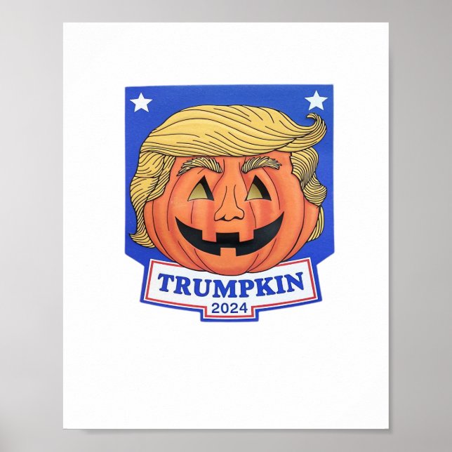 Trumpkin Classic - Funny Halloween Zitat Poster (Vorne)